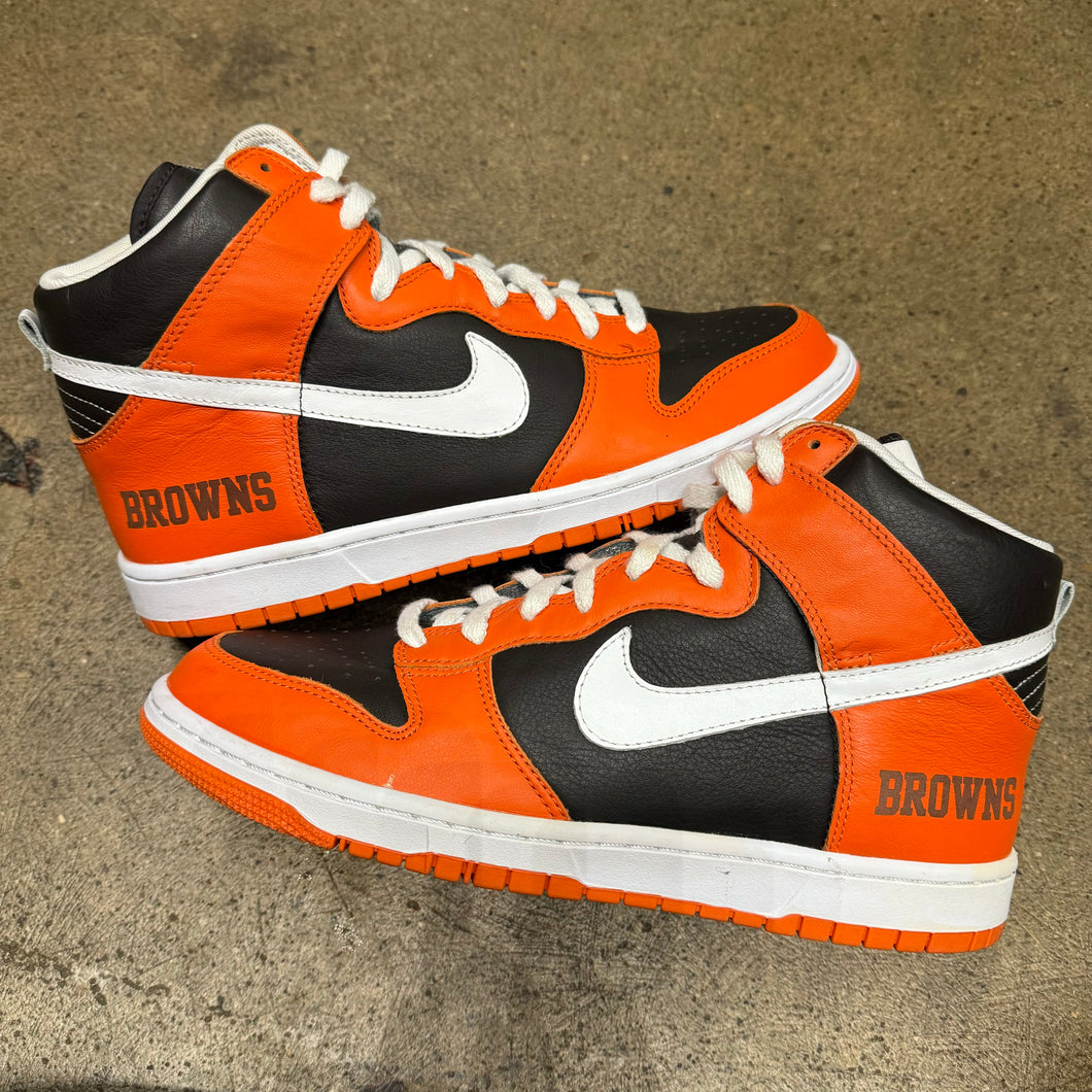 Nike ID Cleveland Browns High Dunks Size 10