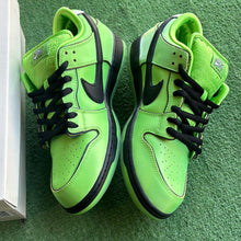 Load image into Gallery viewer, Nike Powerpuff Girl Buttercup Low Dunks Size 12
