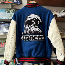 Load image into Gallery viewer, Supreme Wave Varsity Jacket Size S
