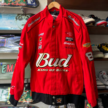 Load image into Gallery viewer, Vintage Jeff Hamilton NASCAR Bud Jacket Size XL
