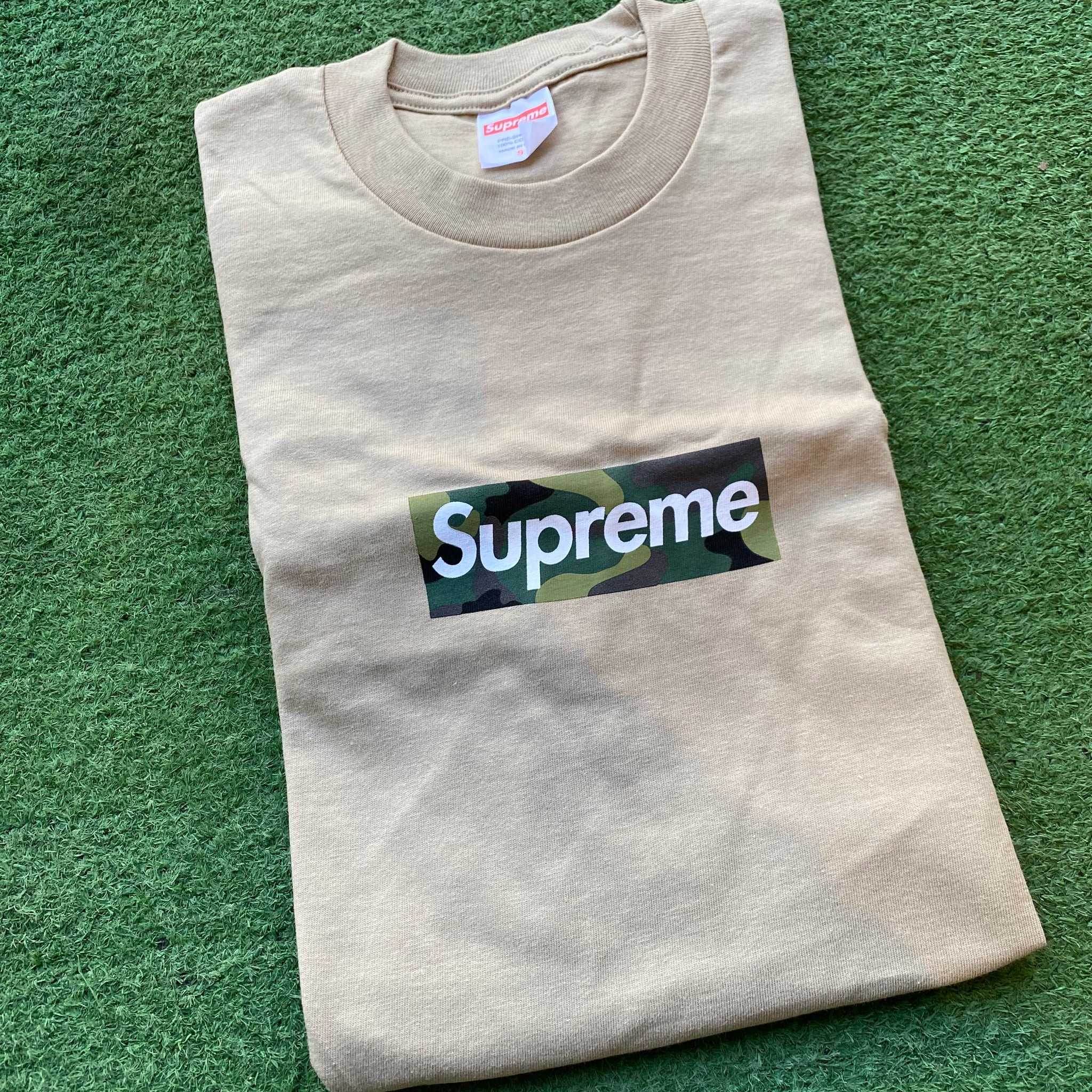 Camo supreme shirt on sale