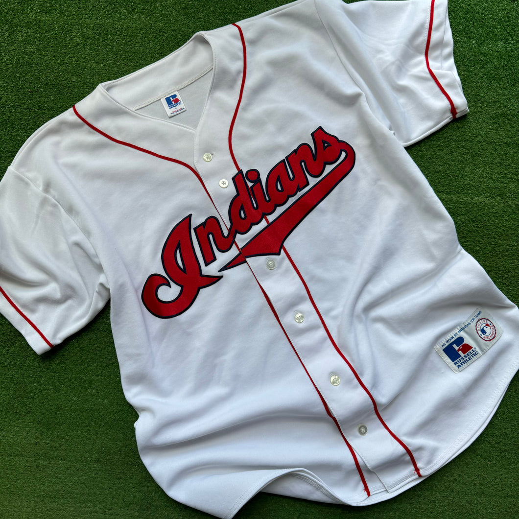 Vintage Cleveland Indians Russell Jersey Size L