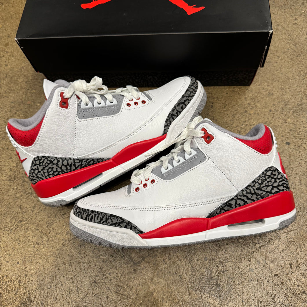 Jordan Fire Red 3s Size 7.5