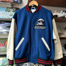 Load image into Gallery viewer, Supreme Wave Varsity Jacket Size S
