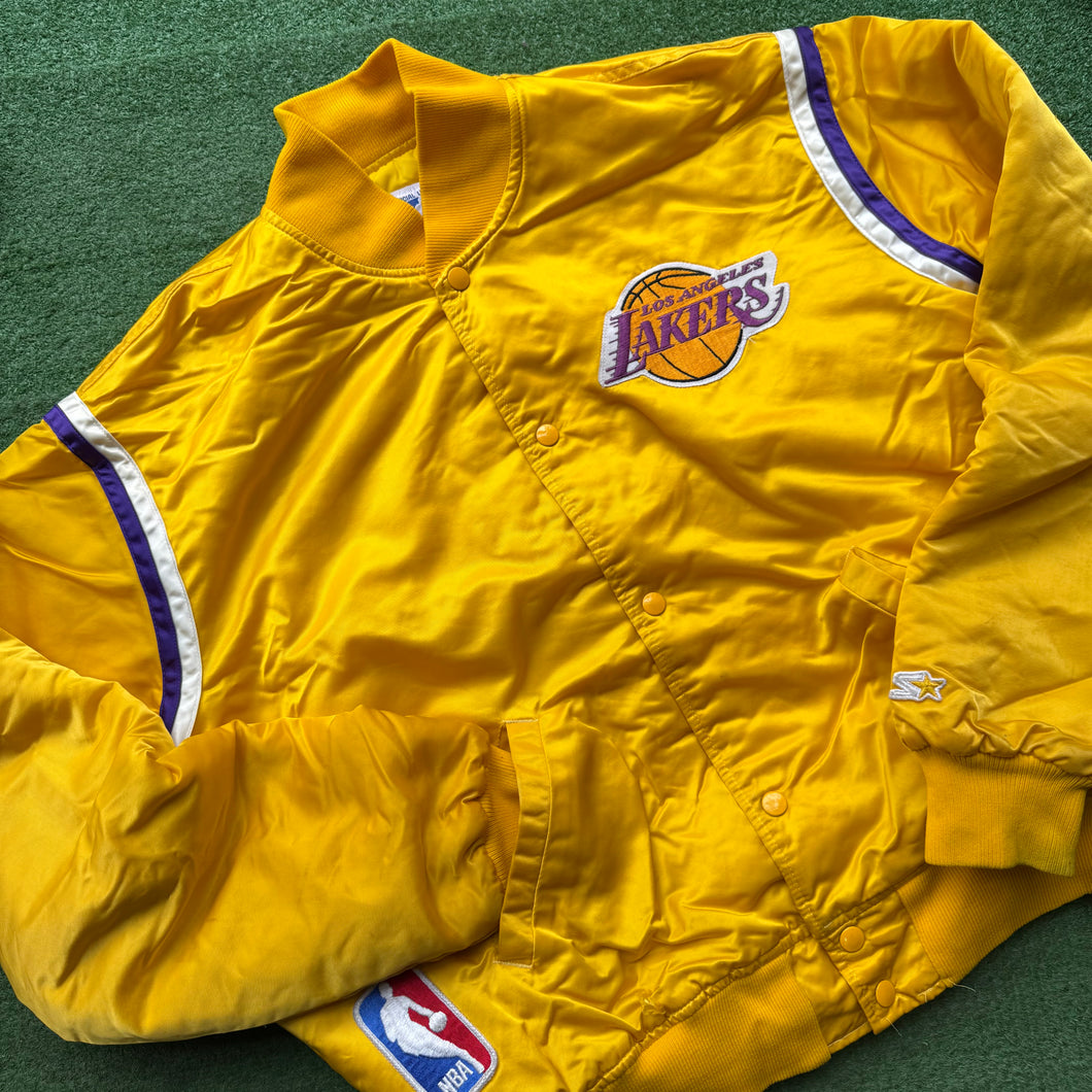 Vintage Los Angeles Lakers Starter Satin Jacket Size XL