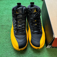 Load image into Gallery viewer, Jordan University Gold 12s Size 9.5
