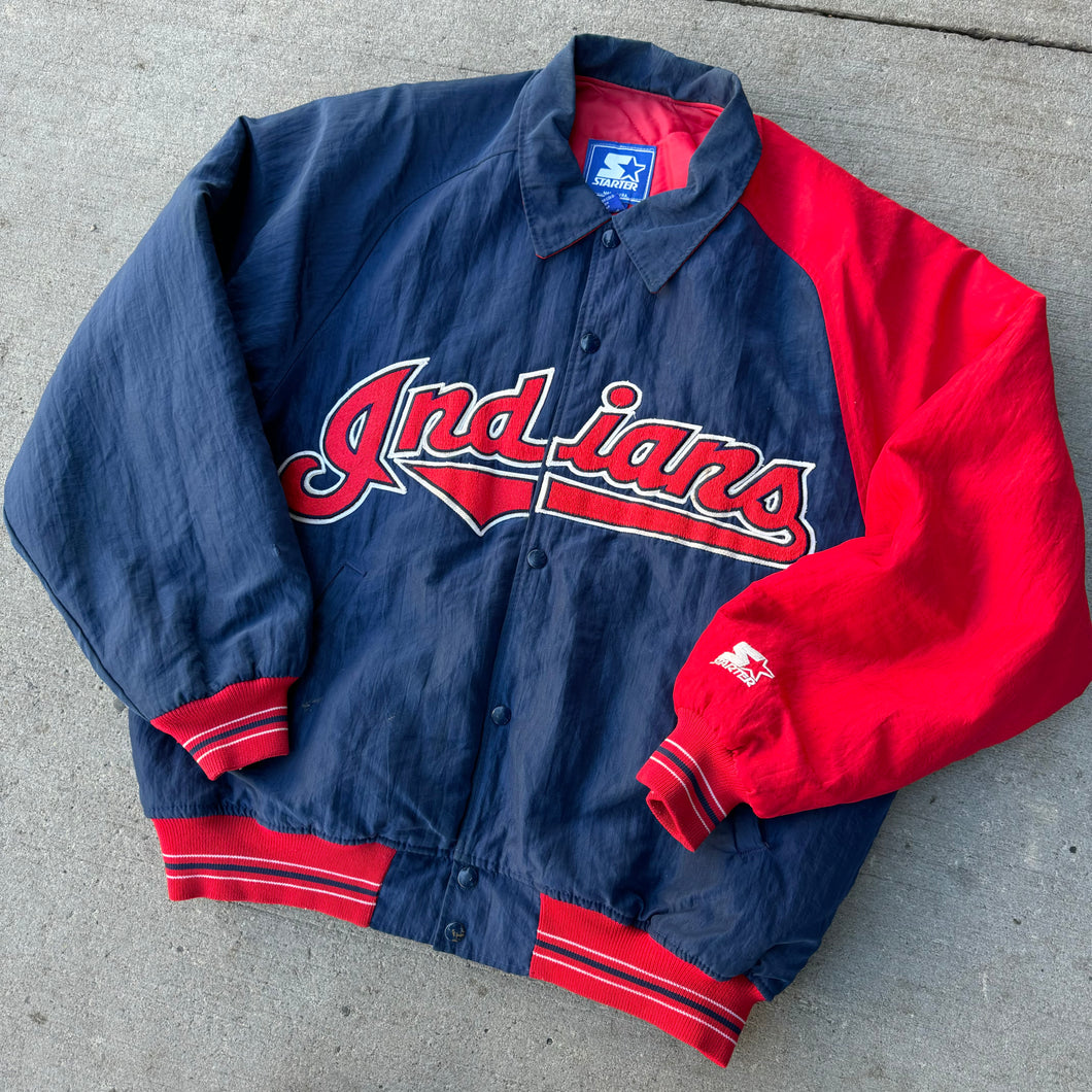 Vintage Cleveland Indians Starter Jacket Size L