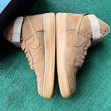 Load image into Gallery viewer, Nike Wheat High Air Force 1s Size 9.5
