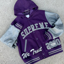 Load image into Gallery viewer, Supreme King Hooded Varsity Jacket Size M
