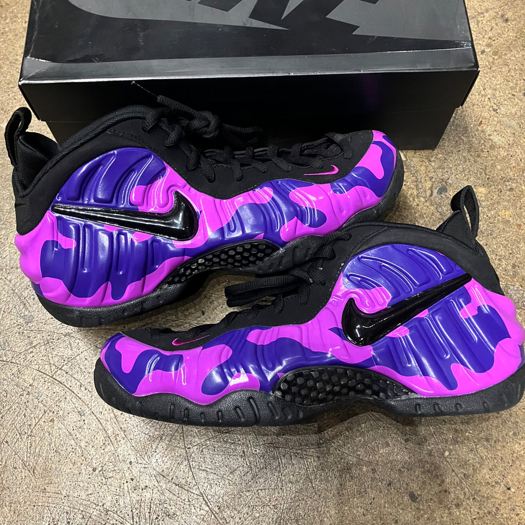 Nike Purple Camo Foamposites Size 8.5