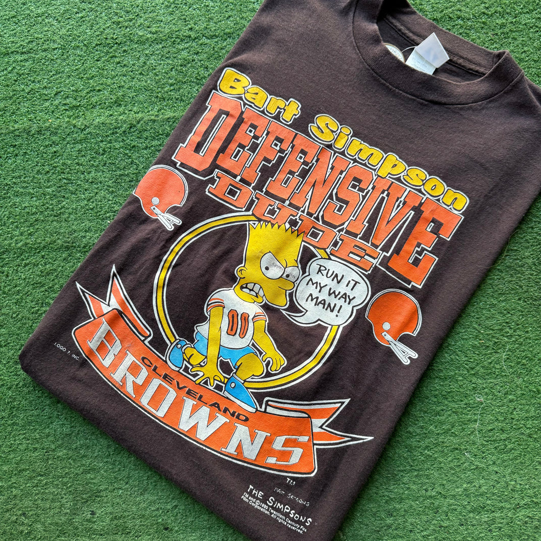 Vintage Cleveland Browns Bart Simpsons Tee Size XL