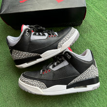 Load image into Gallery viewer, Jordan Black Cement 3s Size 8.5
