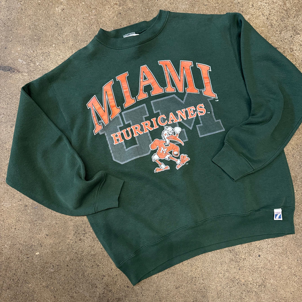 Vintage Miami Hurricanes Crewneck Size L