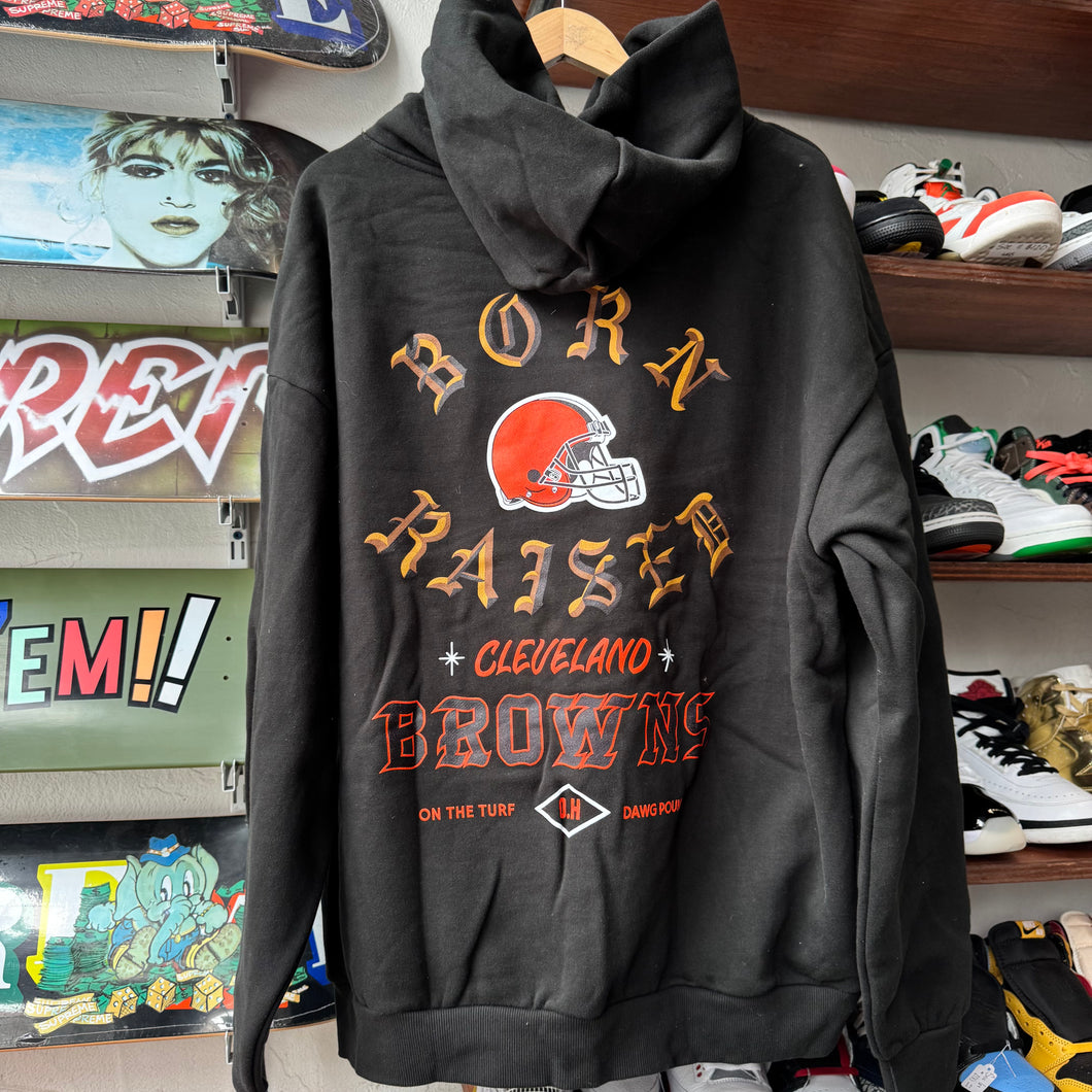 Born and Raised Cleveland Browns Hoodie Size XXL