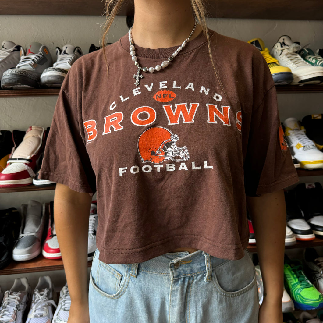 Vintage Cleveland Browns Crop Top Size L