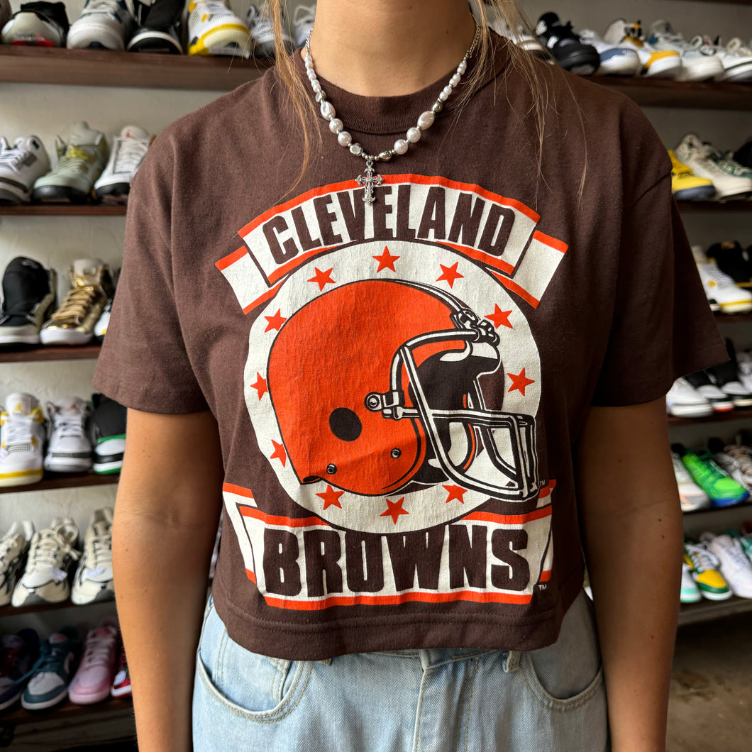 Vintage Cleveland Browns Crop Top Size XL