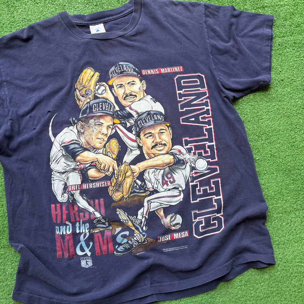 Vintage Cleveland Indians Hershi and the M&M’s Tee Size L