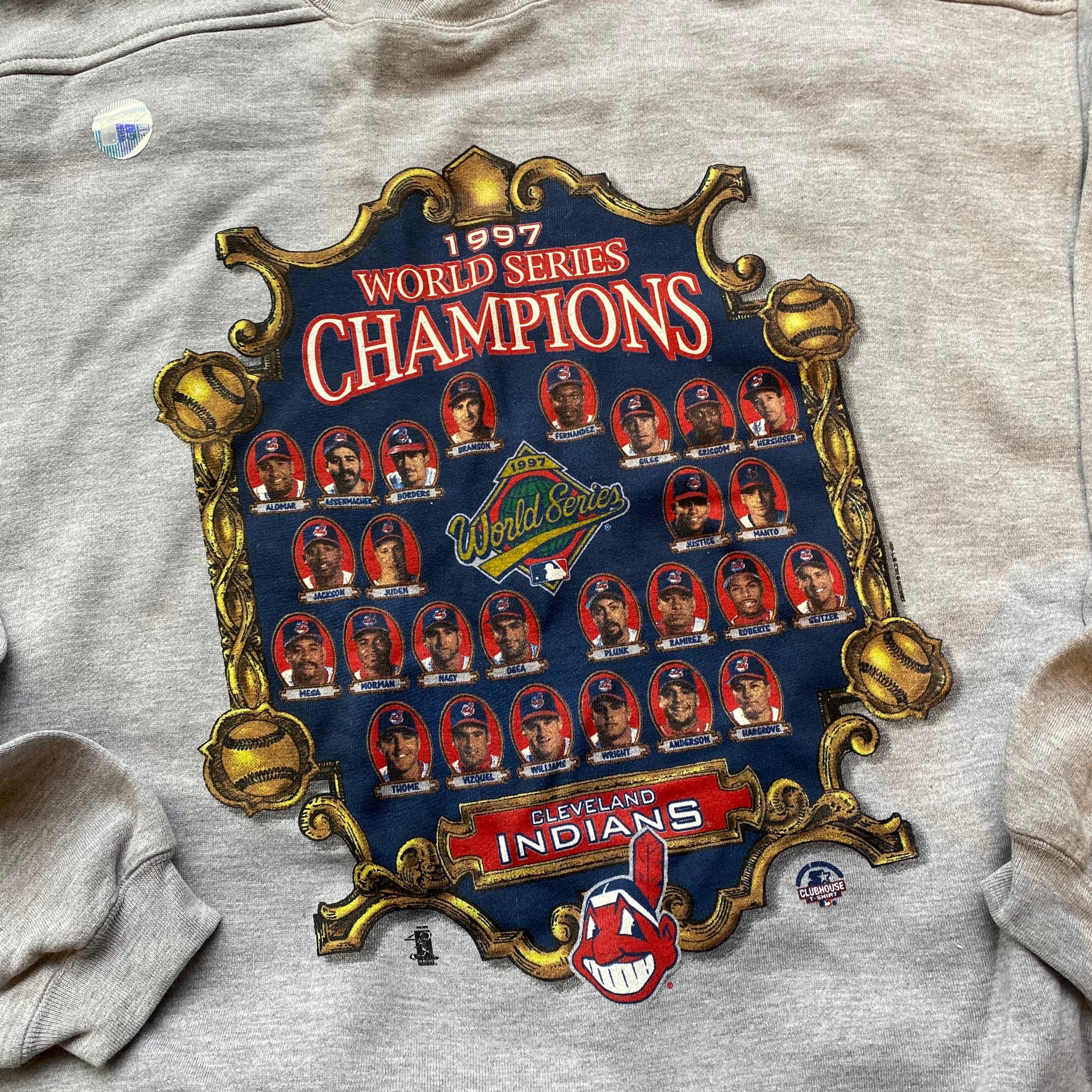 Brand New Vintage Cleveland Indians 1997 World Series Champions Tee